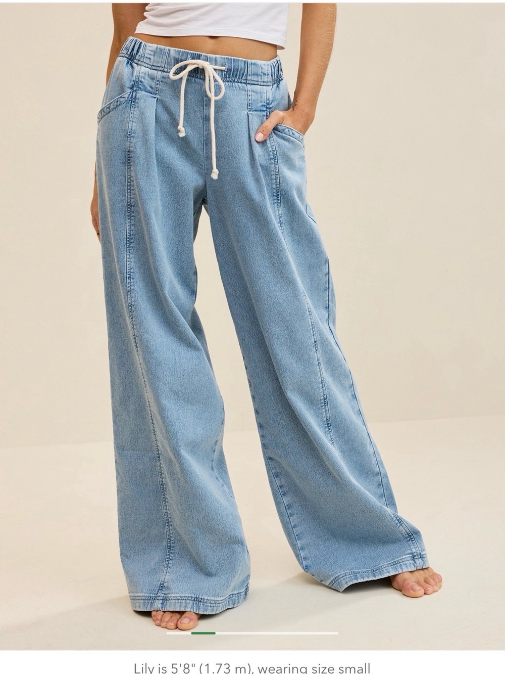 Aerie Daydream Double Stretch Wide Leg Trouser Pull-on Size XS